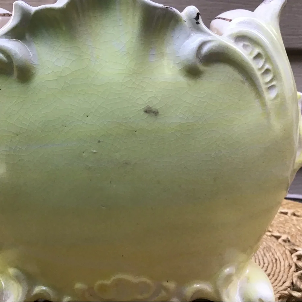 Vintage Floral Ceramic Vase, 40’s or 50’s, possibly McCoy